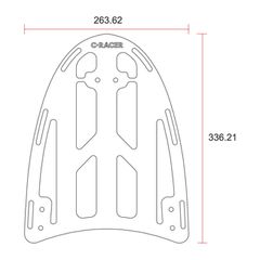 C-Racer σχάρα αποσκευών No4 για μοτοσυκλέτα BMW: R45/75/80/100 twin shock με σέλα C-Racer Scrambler | C-Racer luggage rack No4
