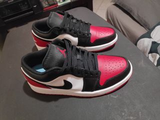 Air Jordan 1 Low Ανδρικά Sneakers White / Black / Varsity Red