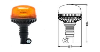 ΦΑΡΟΣ LED 12/24V ΜΕ ΕΥΚΑΜΠΤΗ ΒΑΣΗ