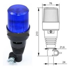 ΦΑΡΟΣ LED 10-30V ΜΕ ΕΛΑΣΤΙΚΗ ΒΑΣΗ ΜΠΛΕ