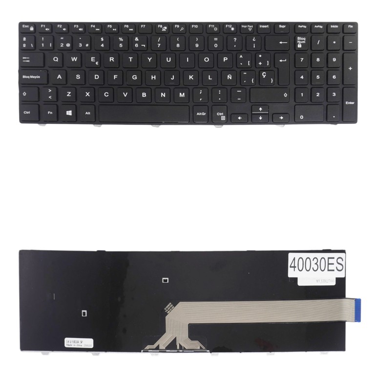 Teclado Español para Portátil - Spanish Laptop Keyboard για Dell Inspiron 15 3542 3543 5542 5545 5557 5558 5559 5577 17 5748 5758 5759 Vostro 3549 3558 PCNWH 0PCNWH 71M2C 071M2C JYP58 0JYP58 ES Black