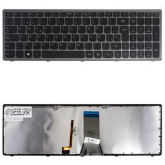 Teclado Español para Portátil - Spanish Laptop Keyboard για Lenovo IdeaPad Z510 Flex 15 G500 G500S G505S S500 S510P G505A G505G S510 9Z.NAFBT.QOE 9Z.NAFBT.QOE ES Backlight Black Grey Frame ( Κωδ.40109