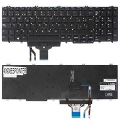 Teclado Español para Portátil - Spanish Laptop Keyboard για Dell Precision 7530 7740 7540 7730 06P79 006P79 H3RJ8 0H3RJ8 MVPVN 0MVPVN 266YW 0DK60 00DK60 0NMVF 00NMVF PK1328J1A01 ES No Frame Pointer Bl
