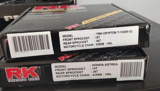Αλυσιδογράναζα RK Σετ Crypton Τ 15-36-428SB 100L