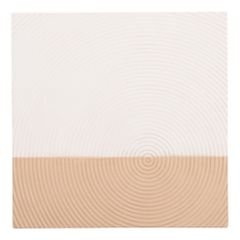 ΠΙΝΑΚΑΣ ΤΕΤΡΑΓΩΝΟΣ ΣΕΙΡΑ SANTORINI HM4519 MDF ΣΕ ΥΠΟΛΕΥΚΟ-ΚΑΦΕ ΧΡΩΜΑ 80x4(πάχος)x80Υεκ.