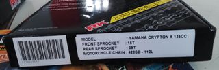 Αλυσιδογράναζα RK Σετ Crypton X 15-39-428SB 112L