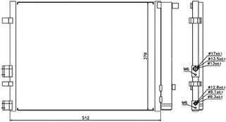 ΨΥΓΕΙΟ A/C 1.4-1.6 CRDi ΠΕΤΡΕΛΑΙΟ (470x380x16)