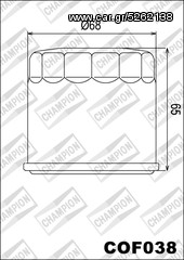 ΛΥΡΗΣ CHAMPION ΦΙΛΤΡΟ ΛΑΔΙΟΥ ΓΙΑ SUZUKI VSTROM 650 / VSTROM 1000, COF038