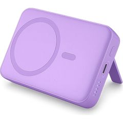 Tranyoo T-F25 – Power Bank 10.000mAh MagSafe Ασύρματο 15W & PD 20W με Αναδιπλούμενη Βάση – Μωβ