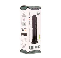 X -MEN 11 inch Butt Plug Black-thumb-2