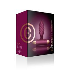 Rocks Off Climaximum - Oryx Burgundy Vibrating Butt Plug