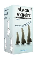 Black Axinite 3 in 1 Anal Plug Dildo Kit Set IV
