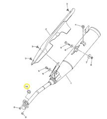 Ροδέλα Εξάτμισης (Ζουάν) Yamaha Crypton-S (B7E) 2018-2020 4D0E46130000