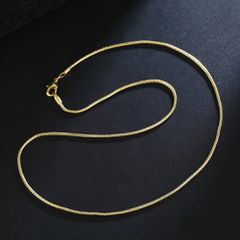 Αλυσίδα λαιμού 18K 1,2mm επίχρυση snake με επιχρυσωμένο πάχος 5macro μήκος 55εκ. βάρους 7,55 γρ