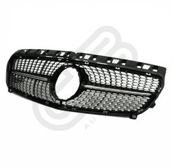 MERCEDES BENZ A CLASS W176 13-15 BLACK DIAMOND GRILLE-thumb-1