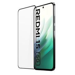 3D Tempered Glass Full Cover & Full Glue για Xiaomi Redmi 15 - Μαύρο