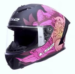 ΚΡΑΝΟΣ LS2 RAPID III (POPPIES II) PINK/BLACK MATT
