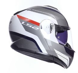 ΚΡΑΝΟΣ LS2 STROBE II MONZA GLOSS WHITE/BLUE/RED-thumb-2