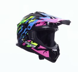 ΚΡΑΝΟΣ LS2 FAST II WASH GROTESK GLOSS PINK/BLUE/GREEN