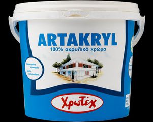 100% ακρυλικό χρώμα εξωτερικής χρήσης Λευκό 10lit