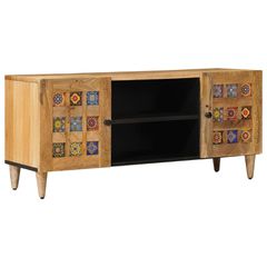 Ντουλάπι TV με ράφι Φυσικό 105 x 33 x 46 εκ. Στερεό ξύλο μάνγκο 4018260