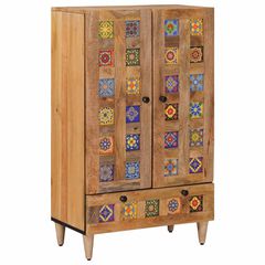 Highboard Φυσικό 60 x 33,5 x 100 εκ. Στερεό ξύλο μάνγκο 4018290