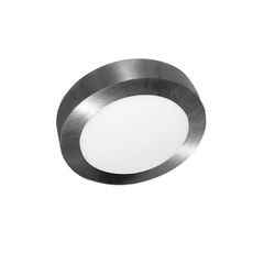 LED Panel Slim Επίτοιχο Στρογγυλό 20W θερμό φως 3000K 1440lm IP44 Νίκελ Ματ