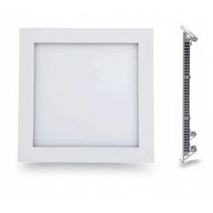 LED Panel Χωνευτό Τετράγωνο 8W θερμό φως 3000K 490lm Λευκό