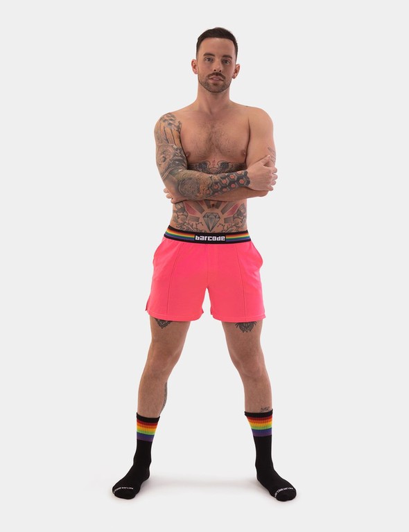 Barcode Berlin Pride Short Neonpink