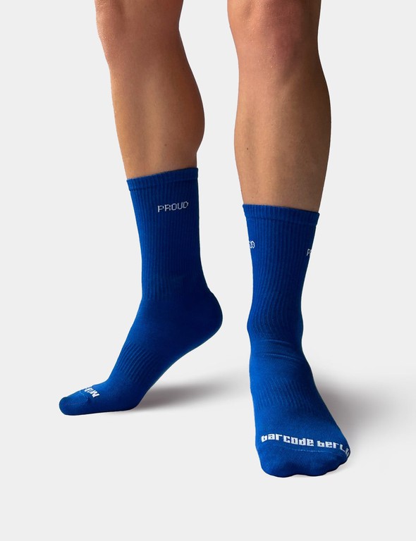 Barcode Proud Gym Socks Blue