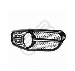 MERCEDES BENZ A-CLASS W177 DIAMOND GRILLE (BLACK + CHROME)-thumb-1