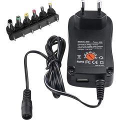 Andowl Q-CD99 – Universal Τροφοδοτικό AC/DC 3A 30W με Ρυθμιζόμενη Τάση & Αντάπτορες