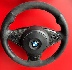 ΤΙΜΟΝΙ ΔΕΡΜΑΤΙΝΟ-ALCANTARA ΠΟΛΛΑΠΛΩΝ ΧΡΗΣΕΩΝ Μ’PACK BMW E60