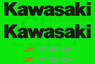 Αυτοκόλλητα σετ για Kawasaki Z750 2007 2012