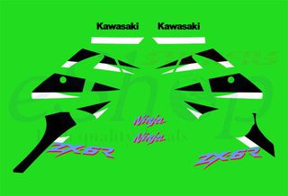 Αυτοκόλλητα σετ για Kawasaki ZX 6R έκδοση 2001