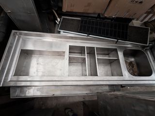 Bar Station 190*60*88 με πολυμορφικό χώρο και αποστράγγιση - 800€