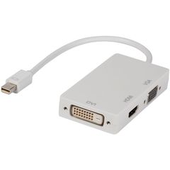 Valueline 140-4549 W0.20 Μετατροπέας mini DisplayPort male σε DVI-I / HDMI / VGA female Λευκό VLMP 37465