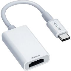 Moxom MX-AX74 Adapter Type-C to HDMI 4K High Definition White