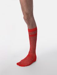 Barcode Berlin Red Cala Net Socks