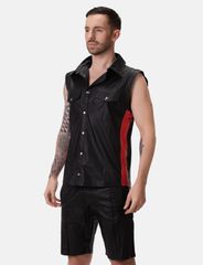Barcode Berlin Shirt Vest Jolo Black-thumb-3