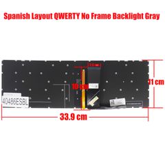 Teclado Español para Portátil - Spanish Laptop Keyboard για Lenovo Ideapad L340-15IRH 81LK L340-17API 81LY L340-17IWL 81M0 L340-17IRH 81LL L340-15API 81LW 81LX L340-15IWL 81LG 81LH 5CB0U42769 ES No Fr-thumb-1