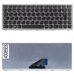 Teclado Español para Portátil - Spanish Laptop Keyboard για Lenovo Ideapad U310 U310-ITH U310-IFI 25204859 25204949 25204769 2504777 25-204949 25204899 25204898 T3D1-US T3D1-UK ES Black with Silver Fr