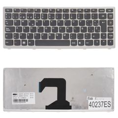 Teclado Español para Portátil - Spanish Laptop Keyboard για Lenovo IdeaPad U410 3726 4376 U410 Touch 6892 25212321 25203670 AELZ8E00010 T3C1-GK V-127920DK1 ES Black with Silver Frame ( Κωδ.40237ES )