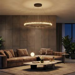Κρεμαστό Φωτιστικό Οροφής LED 67W 6700lm 180° AC 220-240V IP20 Ρυθμιζόμενο Λευκό CCT με Χειριστήριο από 2700K έως 6000K Dimmable - Lumileds SMD Chip - Μαύρο Ματ - Μ80 x Π80 x Υ3cm - 3 Χρόνια Εγγύηση