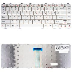 Teclado Español para Portátil - Spanish Laptop Keyboard για Lenovo Ideapad B460 B460e Y450 Y560 Y560A Y560AT Y560P Y550A Y550 Y550P 25008100 25008101 25008099 25008443 V101020AS1 ES White ( Κωδ.40451E