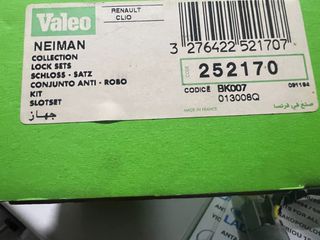 ΠΩΛΕΙΤΑΙ ΓΝΗΣΙΟ ΚΑΙΝΟΥΡΓΙΟ ΦΟΥΛ ΣΕΤ ΚΛΕΙΔΑΡΙΩΝ ΠΟΡΤΜΠΑΓΚΑΖ - ΔΙΑΚΟΠΤΗΣ ΜΗΧΑΝΗΣ - ΜΠΑΡΙΛΕ ΓΙΑ RENAULT  CLIO I - II-thumb-1
