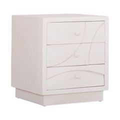 ΚΟΜΟΔΙΝΟ ΣΕΙΡΑ SANTORINI HM18047 MDF ΣΕ ΥΠΟΛΕΥΚΟ ΧΡΩΜΑ-3 ΣΥΡΤΑΡIA 48x38x55,5Υεκ.