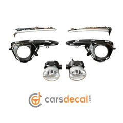 Toyota Yaris 2017-2020 Σετ Προβολείς Ομίχλης με Βάσεις & Νίκελ