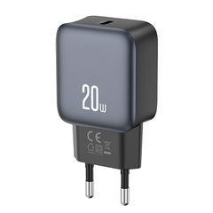 XO 249-0187 Φορτιστής Χωρίς Καλώδιο με Θύρα USB-C 20W Quick Charge 2.0 / Quick Charge 3.0 Μαύρος