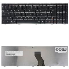 Teclado Español para Portátil - Spanish Laptop Keyboard για Lenovo Ideapad U550 U550A U550G U550P V109820AK1 V-109820AK1-SP 25-009407 25009407 ES Black ( Κωδ.40036ES )